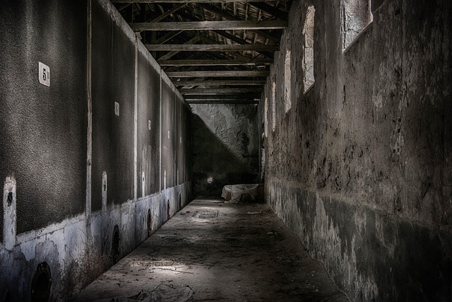 Shadowy corridor
